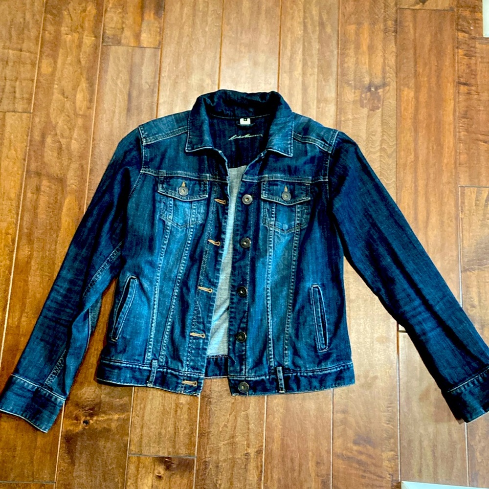 Eddie Bauer women’s denim jacket size small dark wash